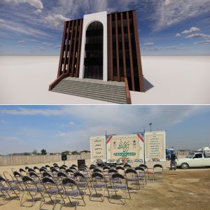 کلنگ زنی ساختمان پلیس راهور بهارستان درگلستان
